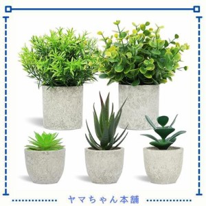 Y-Step フェイクグリーン 人工観葉植物 5点セット 観葉植物フェイク 鉢植え ふぇいくぐりーん 造花 観葉植物 セットフェイクグリーン ミ