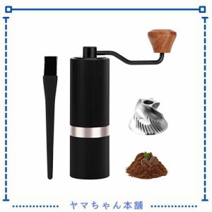 CIRCLE JOY コーヒーミル 手動 手挽き コーヒーミル 小型 コーヒーグラインダー ステンレス臼 全金属製 段階粗さ調整可能 軽量 アウトド