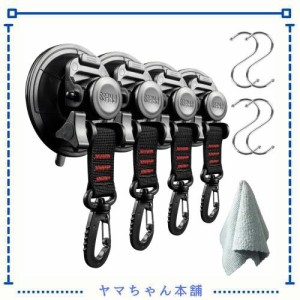 roseddy 吸盤 フック 強力 カーサイドタープ 吸盤 キャンプ タープ 吸盤 直径9cm 耐荷重 30kg 吸盤フック 超強力 タープ用 吸盤フック 車