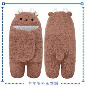 TWONE おくるみ ベビー 赤ちゃん 新生児 ベビー服 ベビー寝袋 抱っこ布団 出掛け 防寒 見た目は可愛い 冬 新生児着おぐるみ 抱っこ布団 