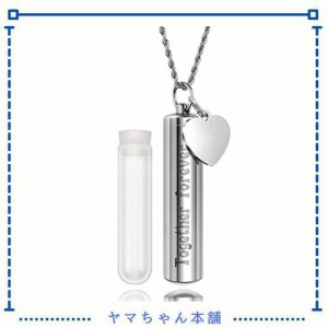 [Looking] 二重構造完全防水型 ペット 遺骨 カプセル ペンダント メモリアル キーホルダー ロケット 骨入れ 携帯型 ガラス瓶 遺骨入れネ