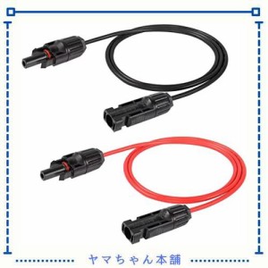 CERRXIAN 14AWG 3.3FTソーラーパネル延長ケーブル、ソーラーオスコネクタ、ソーラーパネル用ソーラーパネルケーブルアダプタ、充電コント