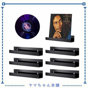 BHCanae レコード 収納 ラック「6個セット」 レコードラック 壁掛け棚 cdラック アクリル 壁 クリア ディスプレイラック レコード アクリ