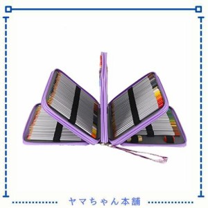 Sumnacon 色鉛筆ケース 大容量ペンケース 筆箱 鉛筆収納ケース シンプル文具ホルダー ペンシルホルダー 人気ペンボックス ジッパーペンケ