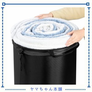 aceyoon ふとん収納袋 円筒 特大 長さ80x直径40cm 袋 収納 筒状 毛布袋 円柱形 敷/掛け/羽毛布団に適用 大容量 80L 100L 210D 厚手 縦置