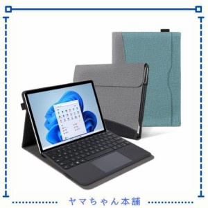 Surface Pro 9ケース 手帳型 ペンホルダー付き カード収納 【キーボード付も収納可能】横開き保護カバー サーフェスプロ9 カバー スタン