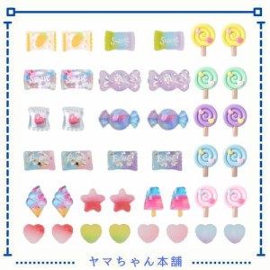 SUNNYCLUE 80個20種 キャンディ カボション アクリルカボション スイーツ パーティー レジン カボション お菓子 カボション スイーツ デ