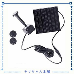 ソーラーポンプ ソーラーミニ噴水スペシャルセット お庭のプチ噴水つくりに最適 DC7V ソーラー噴水 3種類のアタッチメント付 180L/H 1.2W