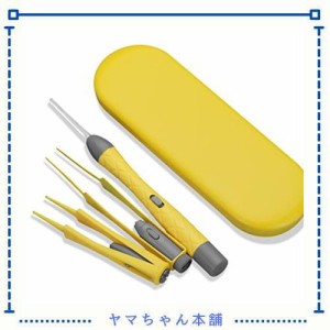 LEDライト付 耳かき ピンセット USB充電式 みみかき 耳掃除 鼻くそ取りピンセット 耳かきセット ライト付耳かき 鼻洗浄ピンセット 子供/