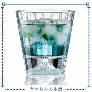 SATTYGE ロックグラス 富士山グラス ウィスキーグラス 1個 240ml 高級 職人手作り ウイスキー グラス おしゃれ ウイスキーグラス ウィス