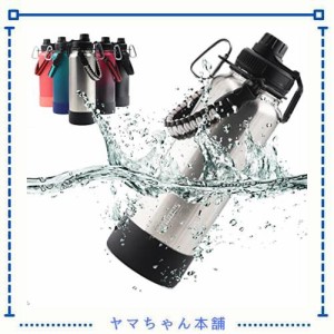 R Rhodes 水筒 1000ml 1リットル 直飲み 保温 保冷 ステンレス 魔法瓶 ウォーターボトル 大容量 真空二重構造 炭酸 漏れなし,含む水筒カ