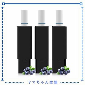 電子タバコ 交換フレーバー 互換カートリッジ Pod 交換用ポッド 2.5ml 3個入り 爆煙 ニコチン無し タール無し ブルーベリーアイス WOO