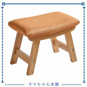 Aibiju スツール 木製 足置き台 椅子 デスク下 オットマン 天然木 フットスツール 靴交換低いスツール 腰掛け 玄関台 幅40×奥行25×高さ