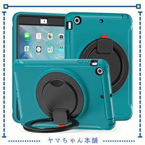 iPad Mini3 ケース Mini2 ケース Mini1 ケース リング付き 衝撃吸収 軽い 頑丈 360°回転スタンド 多方向 ハンドル付 ミニ3 ミニ2 カバー