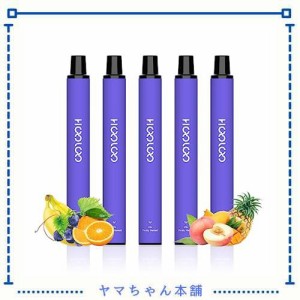 HOOLOO 電子タバコ 使い捨て ベイプ vape 7,500回吸引 24種風味 5本 爆煙 液漏れ防止 シーシャ 持ち運び ベイプ 本体 大容量 水蒸気タバ