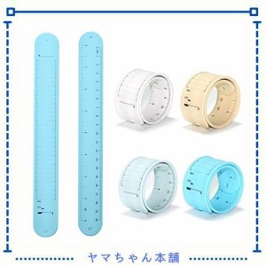 Dekori メモ帳 リストバンド メモ ウェアラブルメモ 4色 4個入り 腕に巻きつけるメモ 定規付き身につけるメモ バンドタイプ 20Cm 直線定