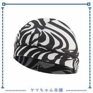 ヘルメット インナー 通気 夏用 インナーキャップ 迷彩 シマウマ 薄型 吸汗 速乾 バイク キャップ バイク用 ヘルメットインナー 抗菌防臭