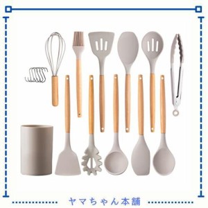 hiino kano キッチンツール セット 調理器具 12点/9点セット 一人暮らし 台所用品 新居祝い 母の日プレゼント 耐熱 耐久性 木製ハンドル 