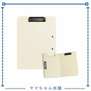 Costowns 二つ折り ダブルクリップファイル 横型 縦型クリップ バインダー クリップボード A3 A4 120枚A4資料用紙が収納可 360°折り畳み