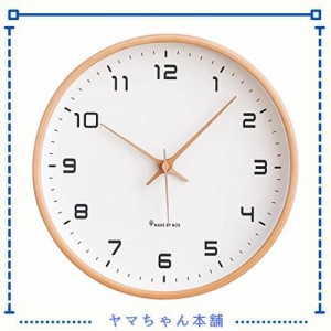 掛け時計 おしゃれ かわいい 木枠 静音 壁掛け 時計 北欧風 大数字 見やすい 連続秒針 モダン シンプル 人気 アナログ 時計 リビングルー