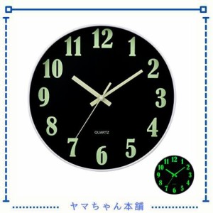 掛け時計 壁掛け 夜光 連続秒針 北欧 壁掛け時計 静音 アラビア数字 電池式 自宅 寝室 オフィスの装飾に適しています