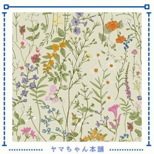 Juangfia 壁紙シール 花柄 剥がせる 壁紙 防水 リメイクシート キッチン 壁紙シート カッティングシート リフォームシート DIY ウォール 