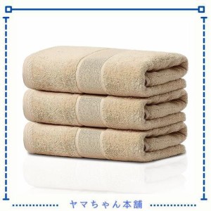 バスタオル 3枚セット 高速吸水 速乾 耐久性 ふわふわ 毛羽落ち少ない 綿100% 人気 ホテル仕様 家庭用、業務用、スポーツ 四季通用 大判 