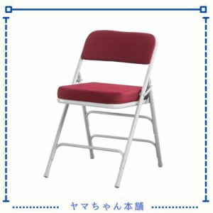 KAIHAOWIN パイプ椅子 折りたたみ椅子 46x52x75cm ダイニングチェア リビングチェア おしゃれ いす ミーティングチェア 会議椅子 背もた