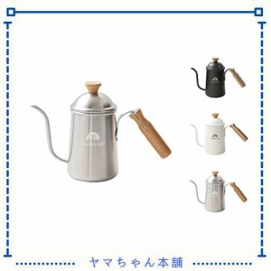 NUBAGO コーヒーポット ドリップ用 ドリップポット 直火 コーヒーケトル 細口 コーヒー 器具 やかん おしゃれ 木柄 蓋付き ドリップケト