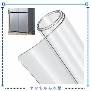 冷蔵庫 マット 透明 65*70cm キズ防止 凹み防止 床保護シート 滑り止め 厚さ2mm 無色 冷蔵庫耐震マット 500Lクラス適用