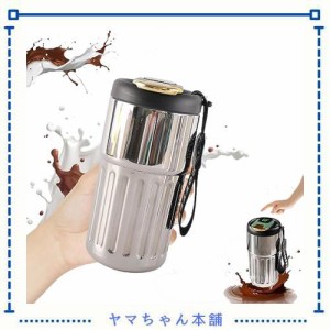 DZANNC コーヒー魔法瓶、大容量 水筒 真空断熱 タンブラー おしゃれ ステンレス 携帯 コーヒーカップ 450ML コーヒー 魔法瓶 タンブラー 