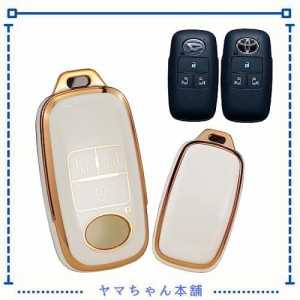 ダイハツ専用 リモコン キーケース キーカバー キーホルダー トヨタとの互換性がある ロッキー ルーミー 新型 タント タフト ライズ LA65