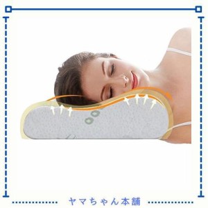 Ecosafeter 枕 安眠枕 低反発まくら 【正品】 ネックピロー 頭と頸椎をやさしくサポートします 竹繊維枕カバー 洗える 通気性