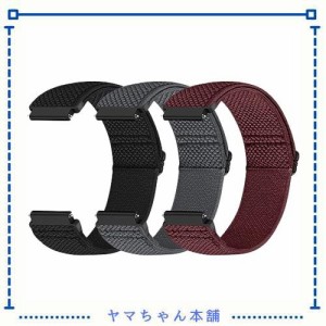 [Acortjl] 伸縮性ナイロン時計バンド - 幅が選べます -18mm、19mm、20mm、22 mm時計バンド弾性クイックリリース調整可能な伸縮性のあるソ