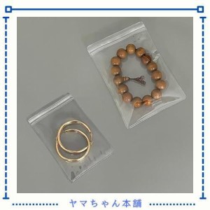 ジュエリー袋 pvc 80枚セット 2種サイズ (7x10cm+9x13cm) ジュエリーポーチ 透明 パッキング ビニール チャック付き 密封 抗酸化 変色防