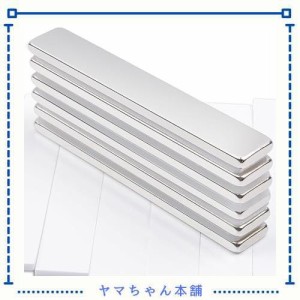 6本 60x10x3mm 超強力磁石 ネオジム磁石 長方形 マグネット 両面テープ付き 直方体 角型 ネオジウム磁石 超強力な 棒磁石 DIY 建築 およ