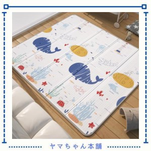 ベビーマット プレイマット - 特大サイズ 200x180cm - 赤ちゃんと幼児のためのソフトで安全なプレイゾーン