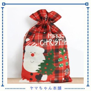 クリスマス 袋 Yoayao クリスマス ラッピング 袋 大きい キュートクリスマス 巾着袋 不織布 キャンバス ラッピング袋 クリスマス プレゼ