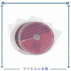 100枚CD/DVD 紙ジャケット用 収納袋ケース内袋（白色ビニール）丸型保護袋MayRecords CDスリーブ 厚口0.08mm 静電防止素材 (100)