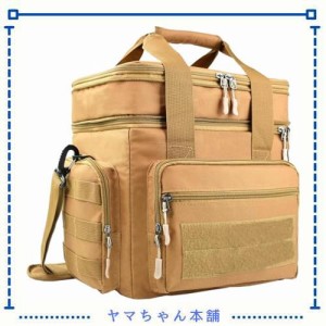 EIING クーラーボックス 二つ折り断熱ランチバッグ 上下2段 保冷保温バッグお弁当袋 15〜18リットル 小型 軽量 ソフトクーラーボックス 