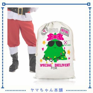 クリスマス 袋 Yoayao クリスマス ラッピング 袋 大 キュートクリスマス 巾着袋 不織布 キャンバス ラッピング袋 クリスマス プレゼント 