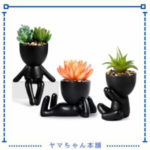 【3個入】人工植物の装飾、造花 観葉植物、卓上鉢植え、シミュレーション多肉植物、テーブルデコレーション