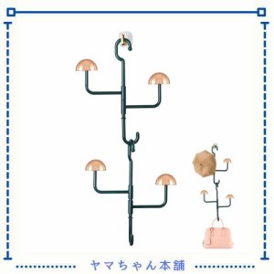 KR KITCHENRAKU 帽子掛け キノコ 帽子ハンガーかわいい ウォールハンガー 壁掛け ドアハンガー 回転式 キャップラック 帽子 収納 吊り下