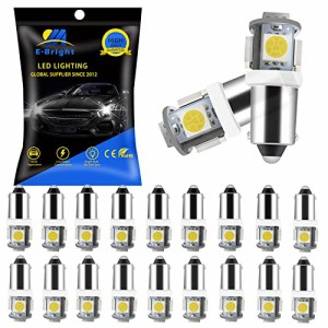 24V車用 BA9S G14 LEDバルブ 5050チップ 5SMD ポジションランプ ホワイト 防水 拡散レンズ ルームランプ ナンバー灯 DC24V 20個入り ホワ