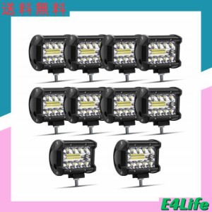 Safego ワークライト 60W LED 作業灯 ワークライト 狭角30度タイプ 20連 LED 車外灯 農業機械 12V 24V兼用 汎用 防水・防塵・耐震・長寿