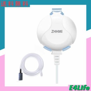 ZHHMl 水槽エアーポンプ 小型エアーポンプ 0.3L / Min空気の排出量 空気ポンプ 超静か 効率的に水族館/水槽の酸素提供可能 (YS-001ホワイ