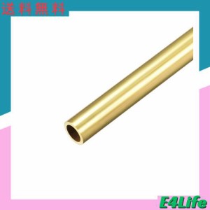 uxcell 真鍮丸管 1 mm壁厚さ シームレスストレートパイプチューブ 外径10mm x壁1mm、1個