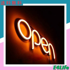 OPEN看板 LED OPEN SIGN オープン クローズ OPEN＆CLOSED時間付き 点滅設定可 カフェ 喫茶店 レストラン BAR バー 居酒屋 インテリアショ