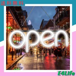 OPEN看板 LED OPEN SIGN オープン クローズ OPEN＆CLOSED時間付き 点滅設定可 カフェ 喫茶店 レストラン バー 居酒屋 インテリアショップ