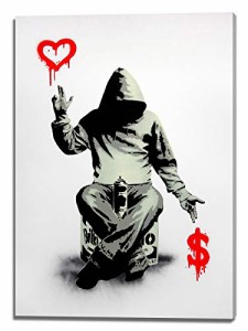 Banksy バンクシー 愛とお金 アートパネル 飾り絵 ポスター 壁掛けアート アートフレーム モダン アートボード インテリア 絵 絵画 印刷